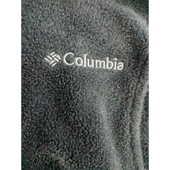 Columbia Full Zip Fleece Vest Women's Medium Black/Dark Gray - Picture 6 of 9
